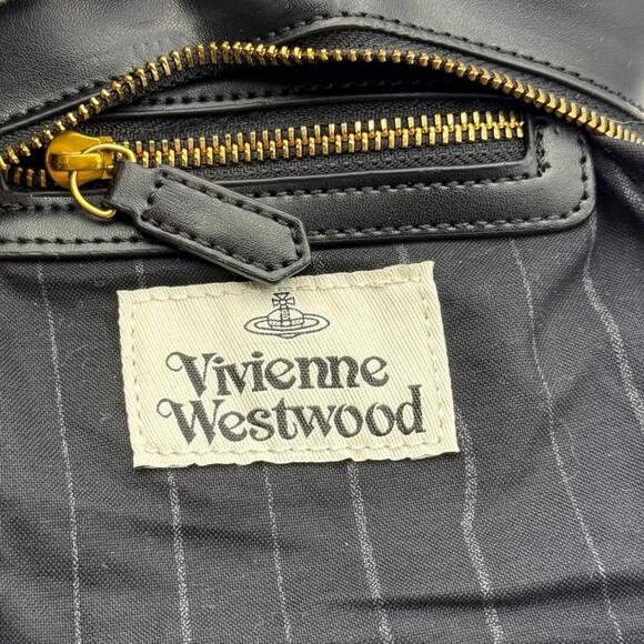 Vivienne Westwood Orb Wool Mini Chain Bag Plaid Gold Hardware - Picture 7 of 9